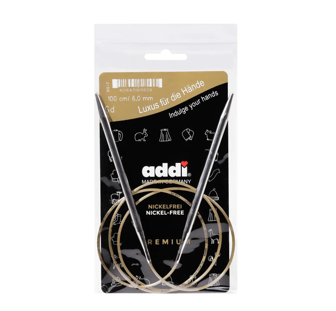 Спиці кругові Addi Classic 100 см арт.105-7/100 6.0 мм 