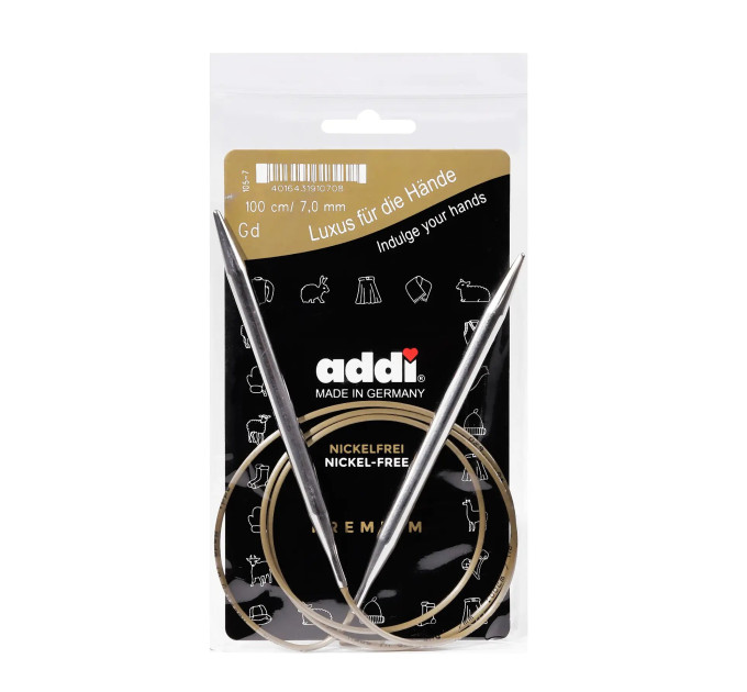 Спиці кругові Addi Classic 100 см арт.105-7/100 7.0 мм 