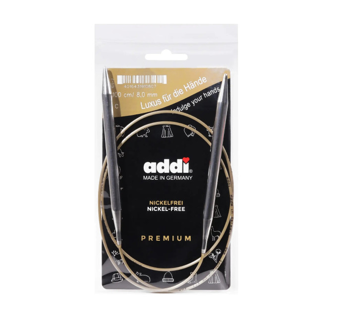 Спиці кругові Addi Classic 100 см арт.105-7/100 8.0 мм 