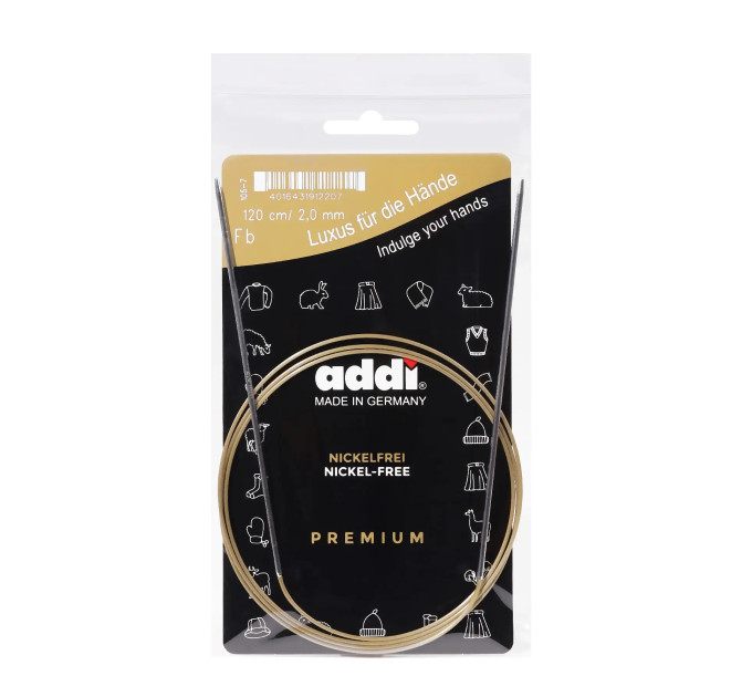Спиці кругові Addi Classic 120 см арт.105-7/120 2.0 мм 