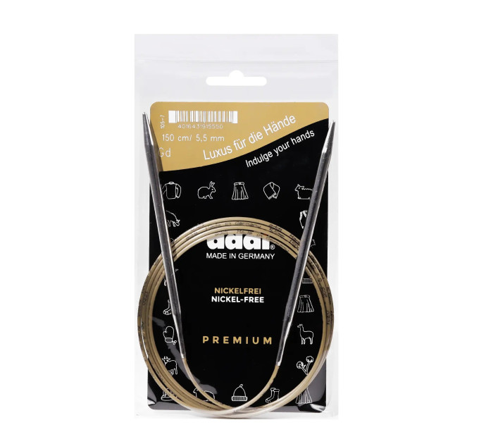 Спиці кругові Addi Classic 150 см арт.105-7/150 5.5 мм 