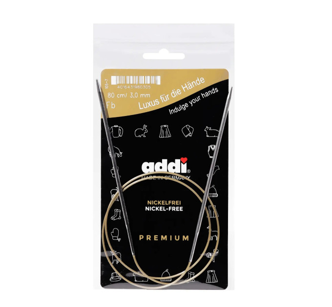 Спиці кругові Addi Classic 80 см арт.105-7/80 3.0 мм 