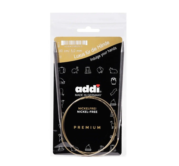 Спиці кругові Addi Classic 80 см арт.105-7/80 5.0 мм 