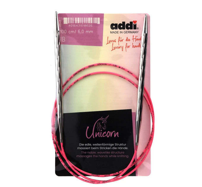 Спиці кругові Addi Unicorn 100 см арт.115-7/100 6.0 мм   