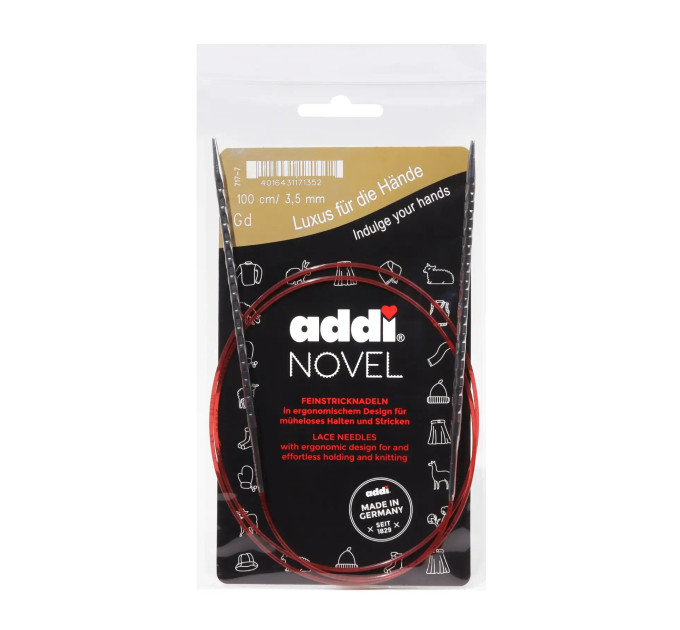 Спиці кругові Addi Novel 100 см арт.717-7/100 3.5 мм  