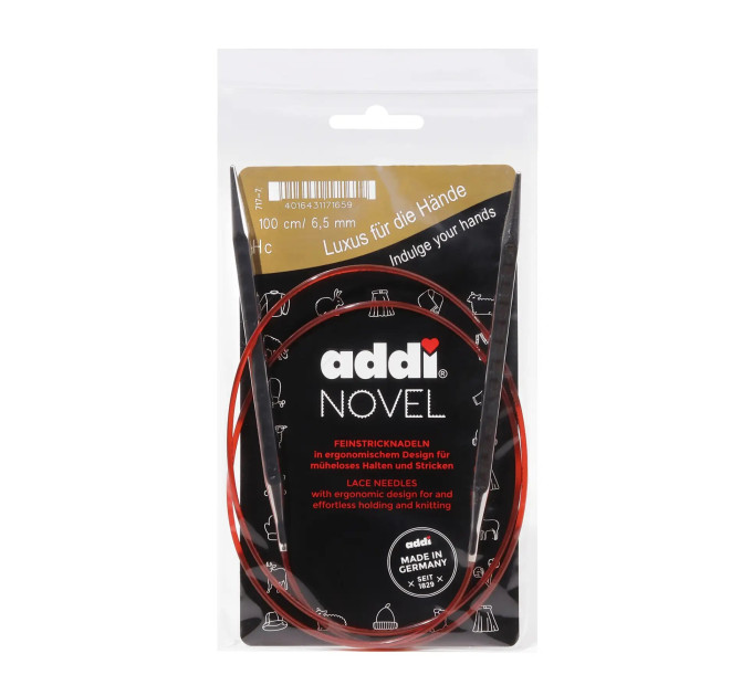 Спиці кругові Addi Novel 100 см арт.717-7/100 6.5 мм  