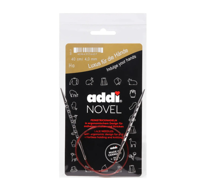 Спиці кругові Addi Novel 40 см арт.717-7/40 4.0 мм  