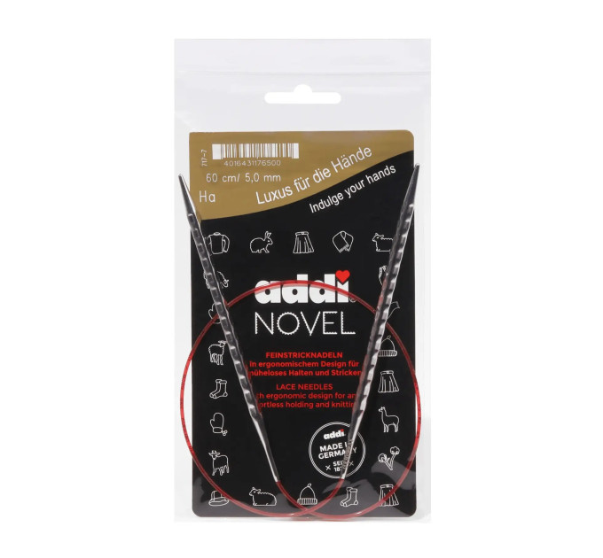 Спиці кругові Addi Novel 60 см арт.717-7/60 5.0 мм  