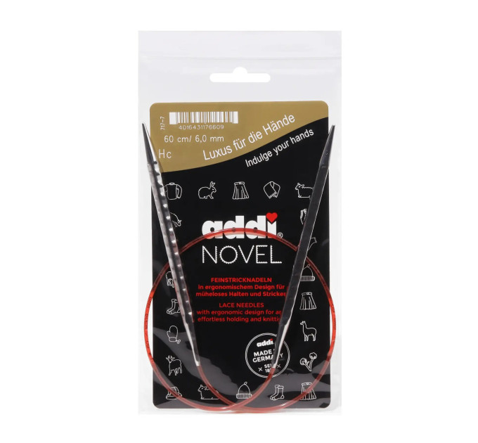 Спиці кругові Addi Novel 60 см арт.717-7/60 6.0 мм  