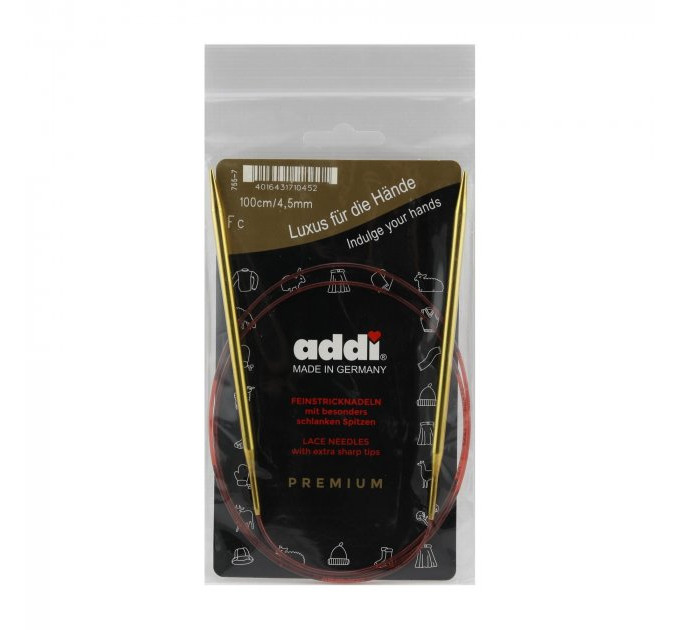 Спиці кругові Addi Classic 100 см арт.755-7/100 4.5 мм 
