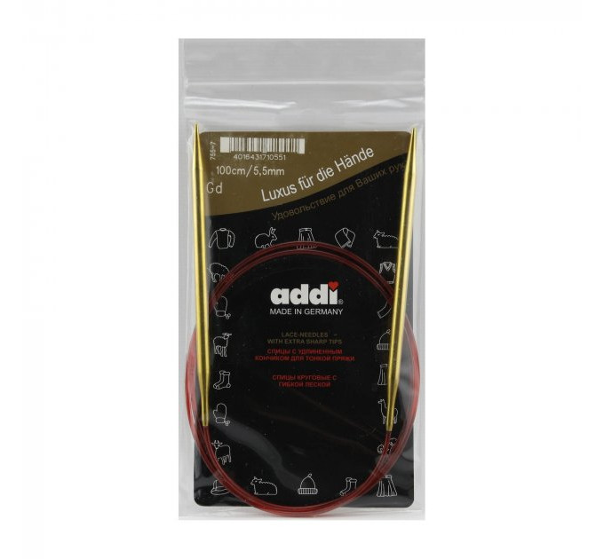 Спиці кругові Addi Classic 100 см арт.755-7/100 5.5 мм 