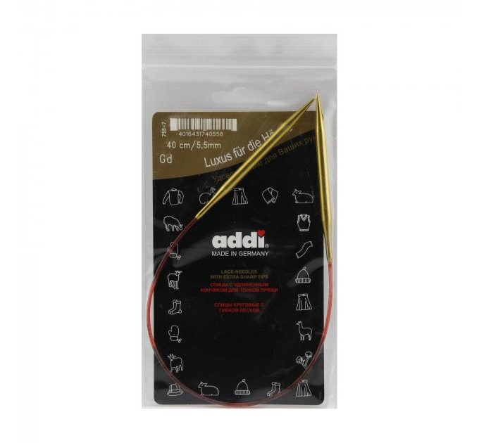 Спиці кругові Addi Classic 40 см арт.755-7/40 5.5 мм  