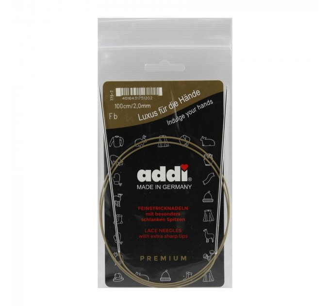 Спиці кругові Addi Classic 100 см арт.775-7/100 2.0 мм  