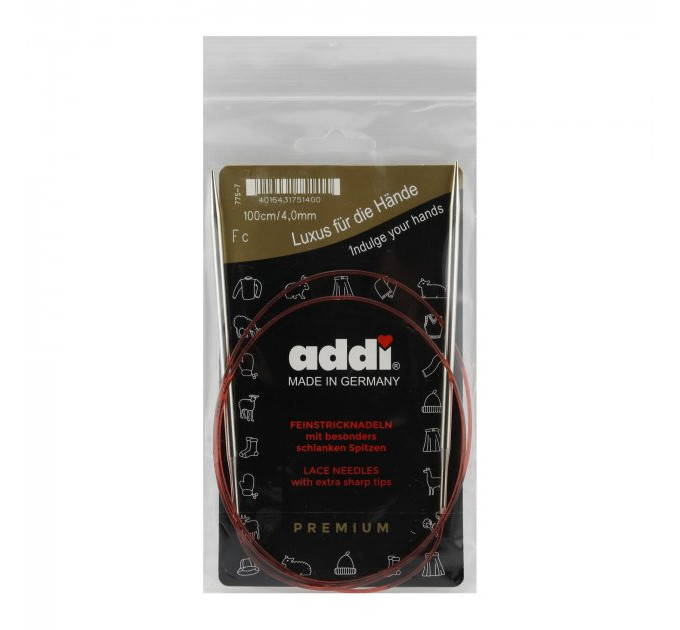 Спиці кругові Addi Classic 100 см арт.775-7/100 4.0 мм  