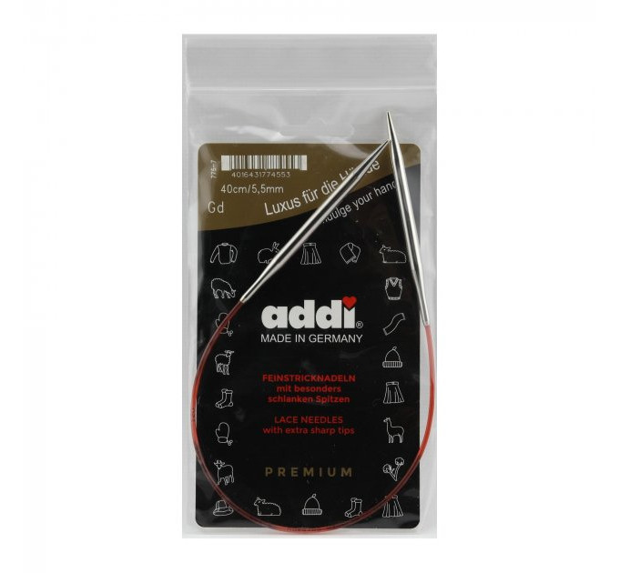 Спиці кругові Addi Classic 40 см арт.775-7/40 5.5 мм  