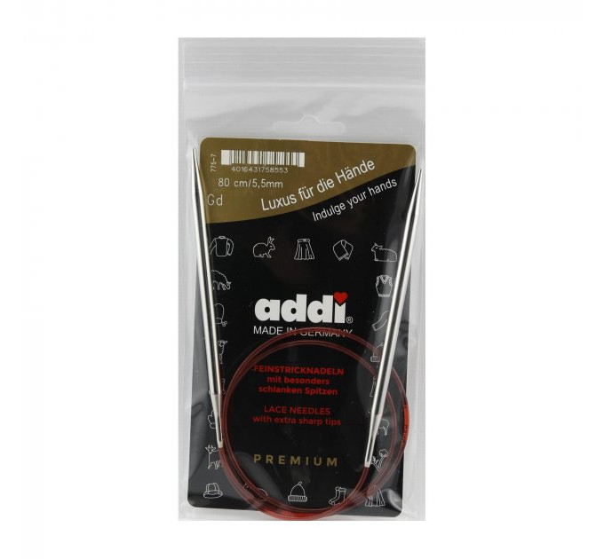 Спиці кругові Addi Classic 80 см арт.775-7/80 5.5 мм  