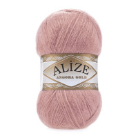 Пряжа Alize Angora Gold | Алізе Ангора Голд 144 темна пудра
