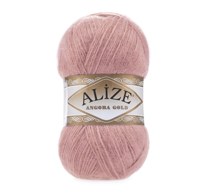 Пряжа Alize Angora Gold | Алізе Ангора Голд 144 темна пудра