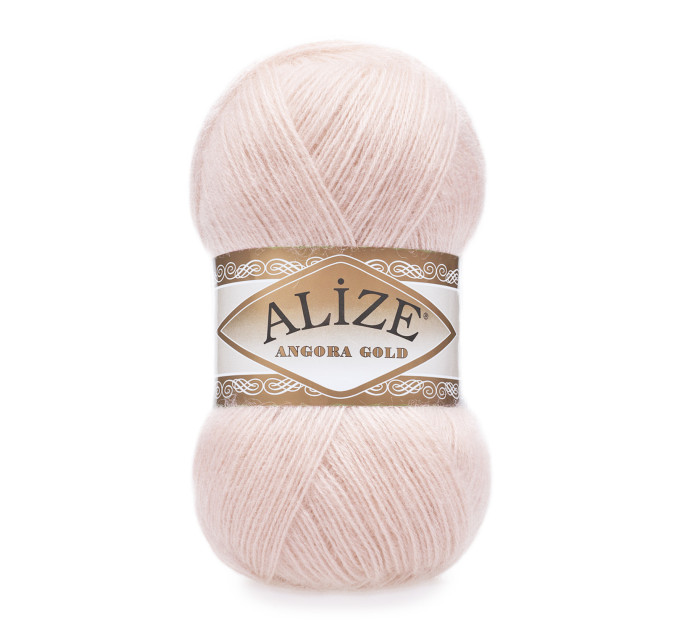 Пряжа Alize Angora Gold | Алізе Ангора Голд 271 перлово-рожевий