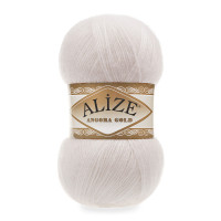 Пряжа Alize Angora Gold | Алізе Ангора Голд 599 слонова кістка