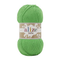 Пряжа Alize Bella 100 | Алізе Белла 100 455 зелений