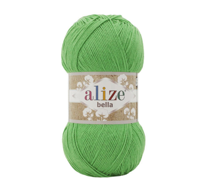 Пряжа Alize Bella 100 | Алізе Белла 100 455 зелений