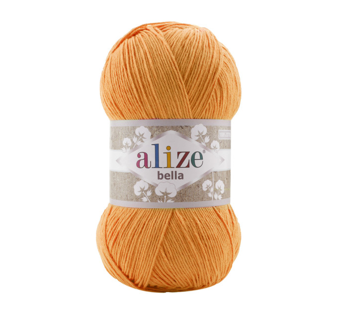 Пряжа Alize Bella 100 | Алізе Белла 100 83 помаранчевий