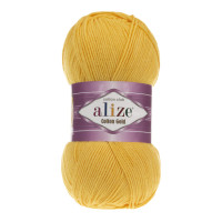 Пряжа Alize Cotton Gold | Алізе Коттон Голд 216 темно жовтий