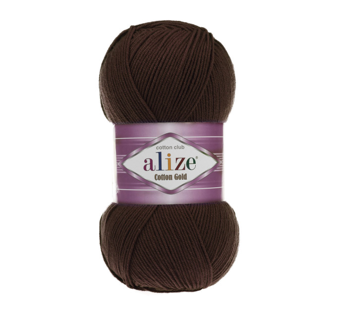 Пряжа Alize Cotton Gold | Алізе Коттон Голд 26 шоколад