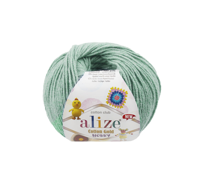Пряжа Alize Cotton Gold Hobby New | Алізе Коттон Голд Хобі Нью 15 м'ята