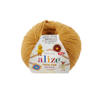 Пряжа Alize Cotton Gold Hobby New | Алізе Коттон Голд Хобі Нью 02 шафран