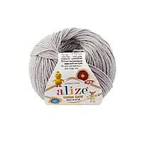 Пряжа Alize Cotton Gold Hobby New | Алізе Коттон Голд Хобі Нью 21 сірий