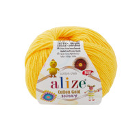 Пряжа Alize Cotton Gold Hobby New | Алізе Коттон Голд Хобі Нью 216 яскраво-жовтий