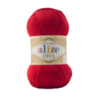 Пряжа Alize Diva | Алізе Діва 106 червоний