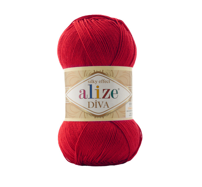 Пряжа Alize Diva | Алізе Діва 106 червоний