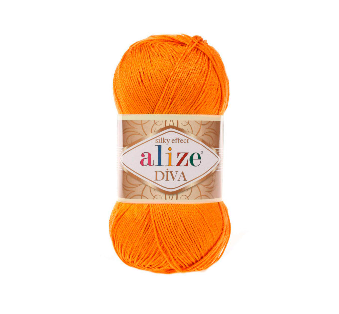 Пряжа Alize Diva | Алізе Діва 120 оранж