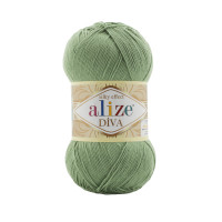 Пряжа Alize Diva | Алізе Діва 852 зелений чай