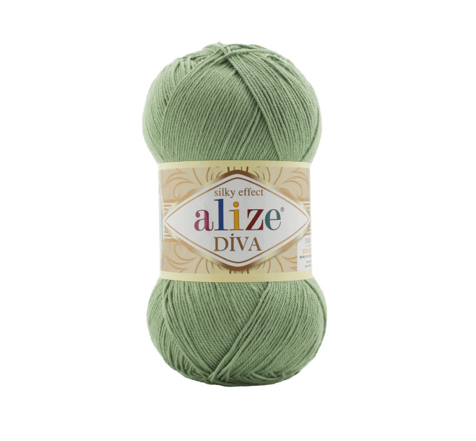 Пряжа Alize Diva | Алізе Діва 852 зелений чай