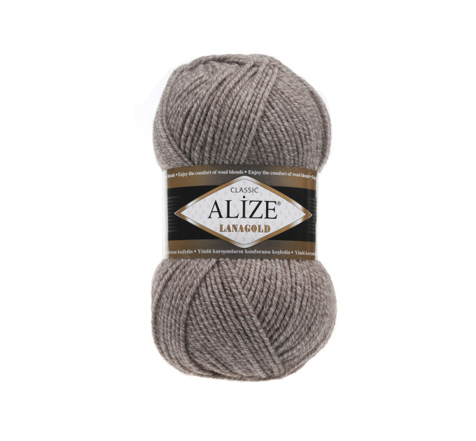 Пряжа Alize Lana Gold | Алізе Лана Голд 650 коричневий