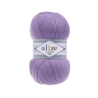 Пряжа Alize Lana Gold 800 | Алізе Лана Голд 800 166 фіолетовий