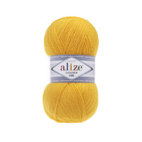Пряжа Alize Lana Gold 800 | Алізе Лана Голд 800 216 жовтий