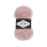 Пряжа Alize Mohair Classic | Алізе Мохер Класік 161 пудра