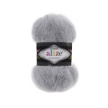 Пряжа Alize Mohair Classic | Алізе Мохер Класік 21 сірий