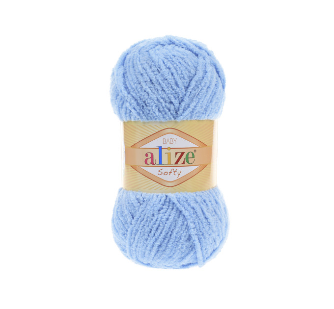 Пряжа Alize Softy (Алізе Софті) 40 блакитний