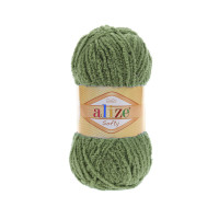 Пряжа Alize Softy 485 зелена черепаха
