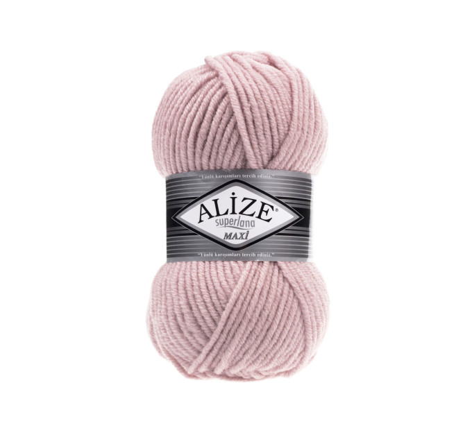 Пряжа Alize Superlana Maxi | Алізе Суперлана Максі 161 пудра
