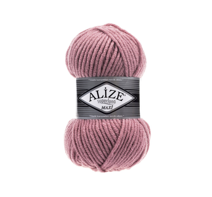 Пряжа Alize Superlana Maxi | Алізе Суперлана Максі 204 темна пудра