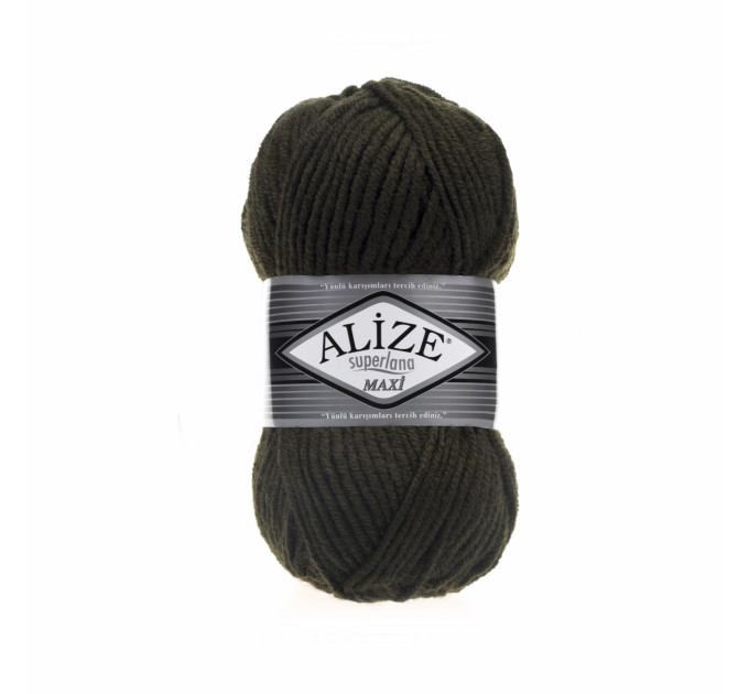 Пряжа Alize Superlana Maxi | Алізе Суперлана Максі 241 зелений меланж