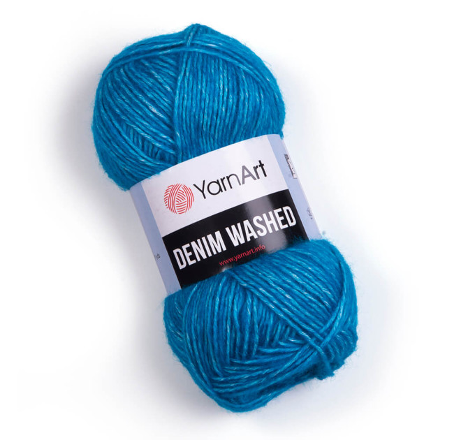 Пряжа YarnArt Denim Washed (ЯрнАрт Денім Вошід) 911 яскрава бірюза