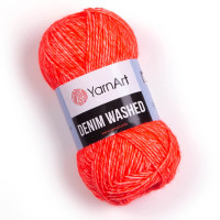 Пряжа YarnArt Denim Washed (ЯрнАрт Денім Вошід) 913 кораловий неон